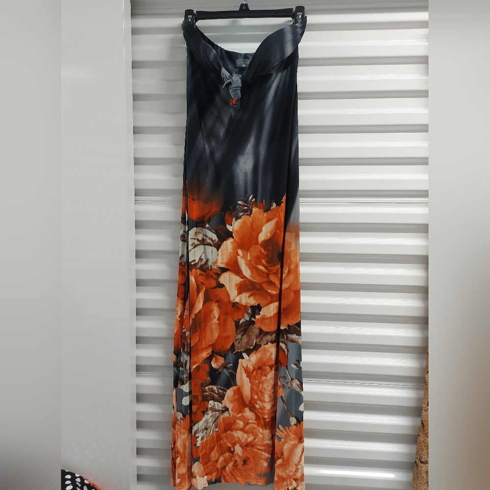 Strapless long maxi dress 👗